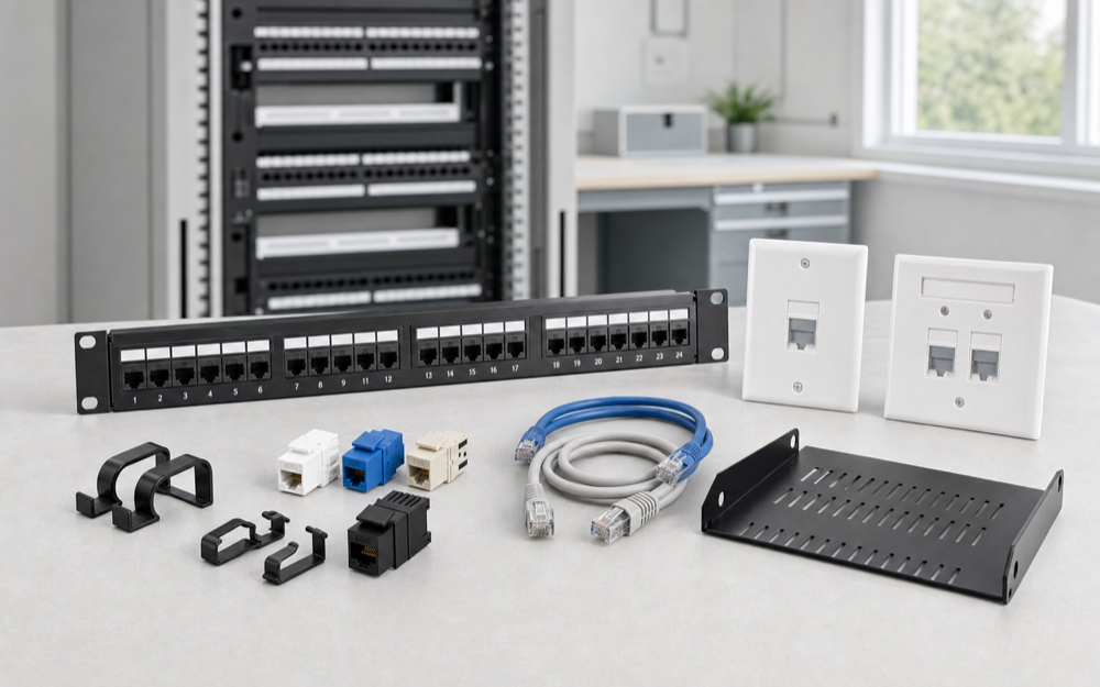 Network cabling tools testers and installation accessories