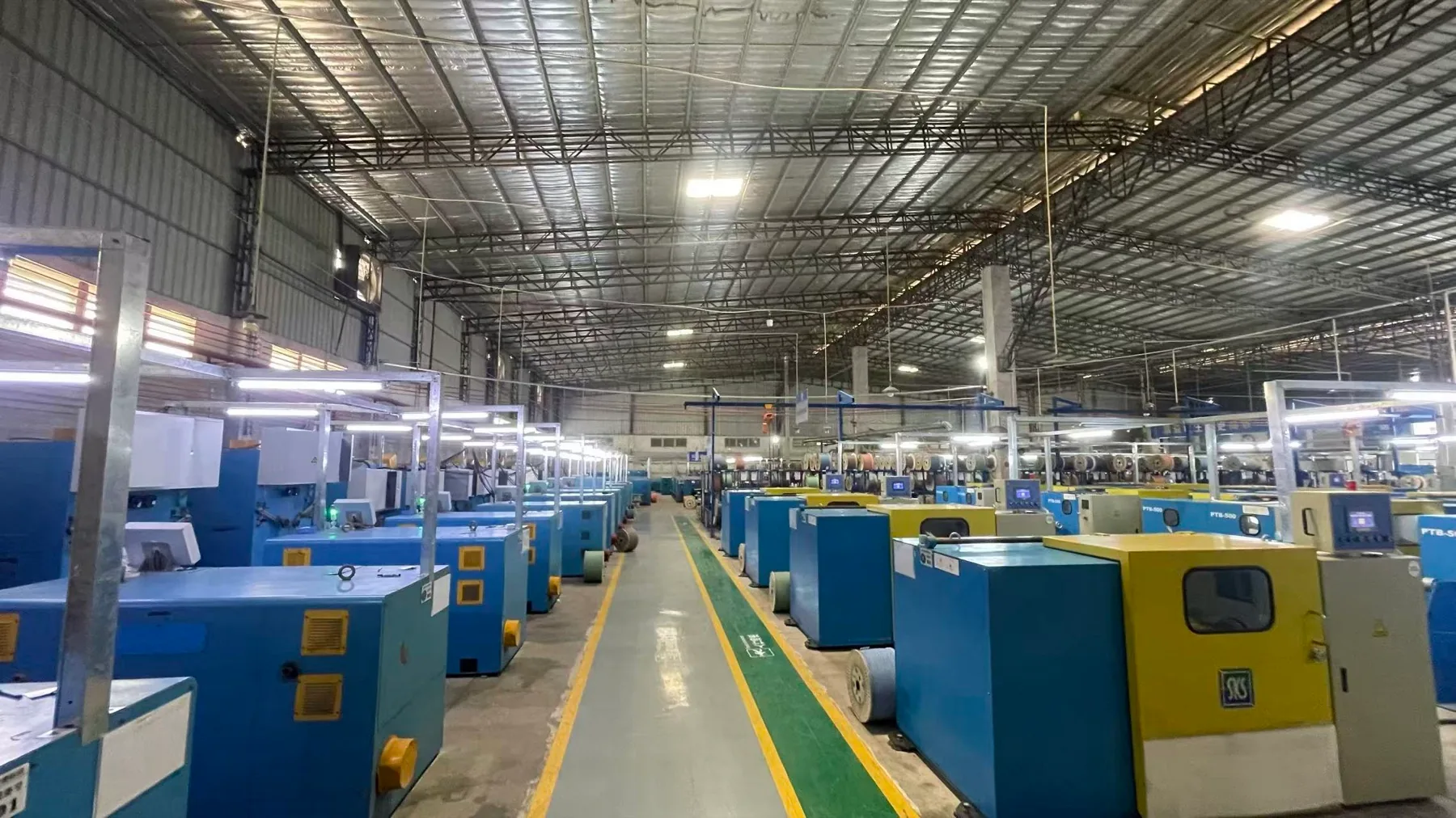 Cable production floor in a NexBridge partner-factory setting